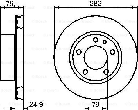 BOSCH 0 986 478 217 - Disc frana aaoparts.ro
