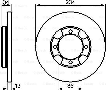 BOSCH 0 986 478 282 - Disc frana aaoparts.ro