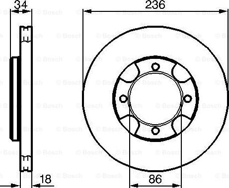 BOSCH 0 986 478 277 - Disc frana aaoparts.ro