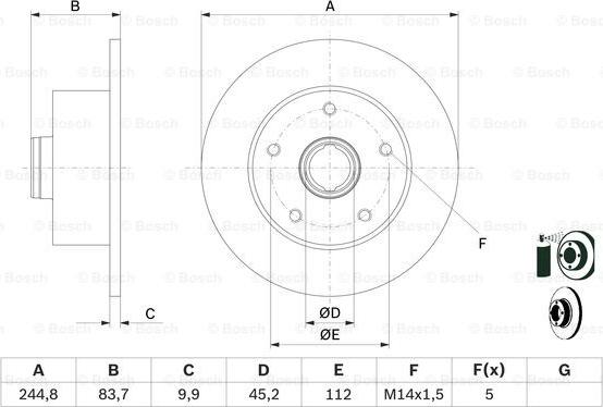 BOSCH 0 986 478 759 - Disc frana aaoparts.ro