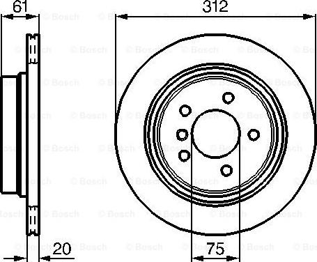 BOSCH 0 986 478 768 - Disc frana aaoparts.ro