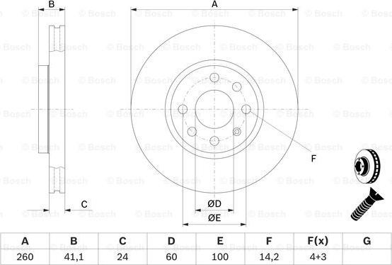 BOSCH 0 986 478 730 - Disc frana aaoparts.ro