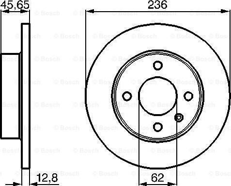 BOSCH 0 986 478 776 - Disc frana aaoparts.ro