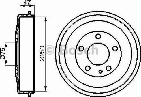 BOSCH 0 986 477 009 - Tambur frana aaoparts.ro