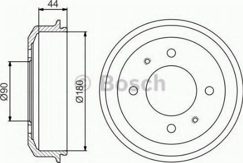 BOSCH 0 986 477 181 - Tambur frana aaoparts.ro