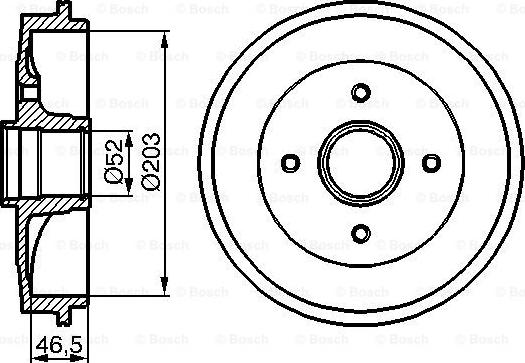 BOSCH 0 986 477 124 - Tambur frana aaoparts.ro