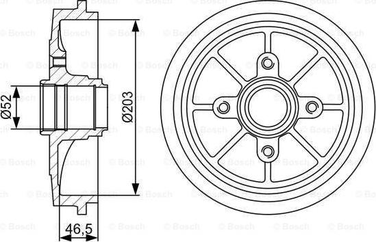 BOSCH 0 986 477 126 - Tambur frana aaoparts.ro