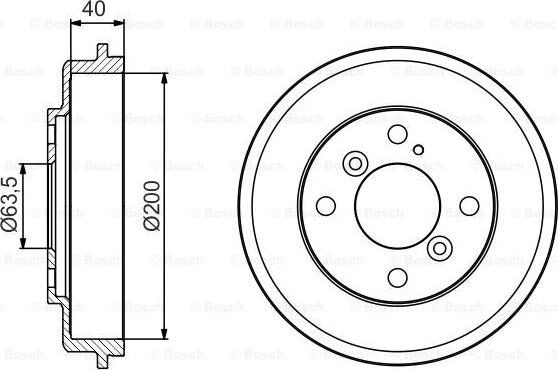 BOSCH 0 986 477 240 - Tambur frana aaoparts.ro