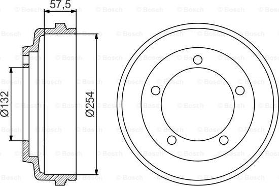 BOSCH 0 986 477 204 - Tambur frana aaoparts.ro