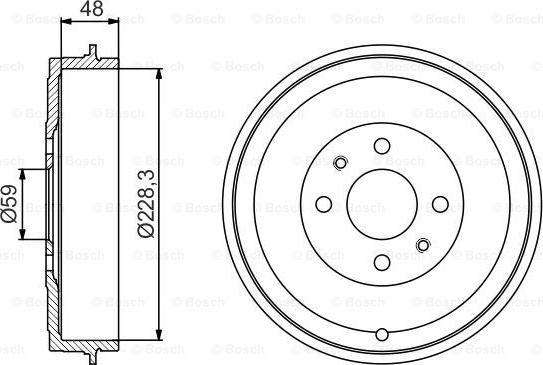 BOSCH 0 986 477 212 - Tambur frana aaoparts.ro