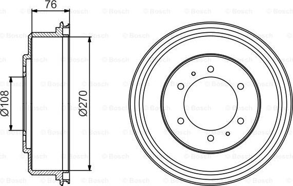 BOSCH 0 986 477 233 - Tambur frana aaoparts.ro