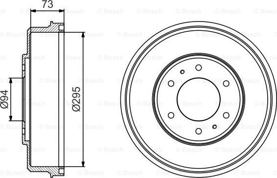 BOSCH 0 986 477 232 - Tambur frana aaoparts.ro