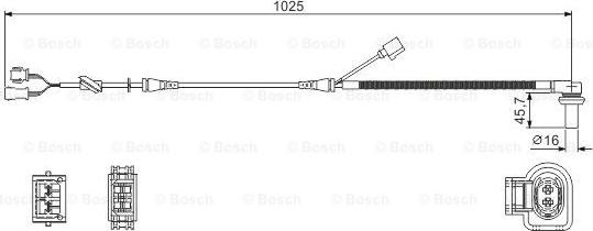 BOSCH 0 986 594 002 - Senzor,turatie roata aaoparts.ro