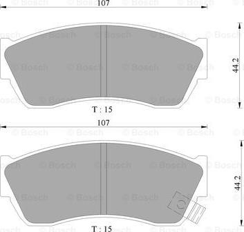 BOSCH 0 986 505 942 - Set placute frana,frana disc aaoparts.ro