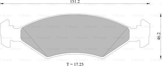 BOSCH 0 986 505 616 - Set placute frana,frana disc aaoparts.ro