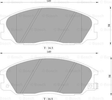 BOSCH 0 986 505 099 - Set placute frana,frana disc aaoparts.ro