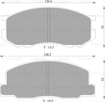 BOSCH 0 986 505 343 - Set placute frana,frana disc aaoparts.ro