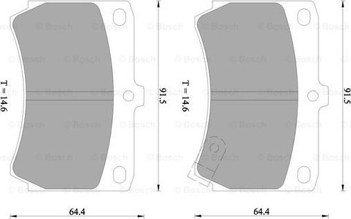 BOSCH 0 986 505 355 - Set placute frana,frana disc aaoparts.ro