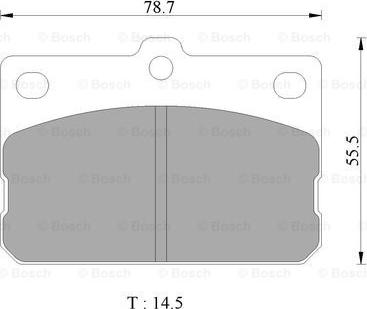 BOSCH 0 986 505 304 - Set placute frana,frana disc aaoparts.ro