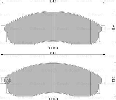 BOSCH 0 986 505 382 - Set placute frana,frana disc aaoparts.ro