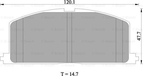 BOSCH 0 986 505 339 - Set placute frana,frana disc aaoparts.ro