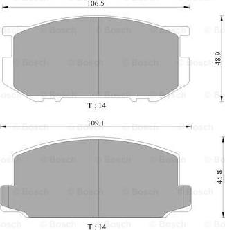 BOSCH 0 986 505 321 - Set placute frana,frana disc aaoparts.ro