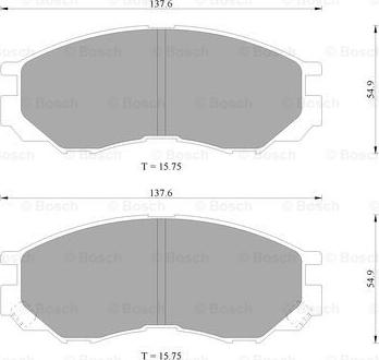 BOSCH 0 986 505 753 - Set placute frana,frana disc aaoparts.ro