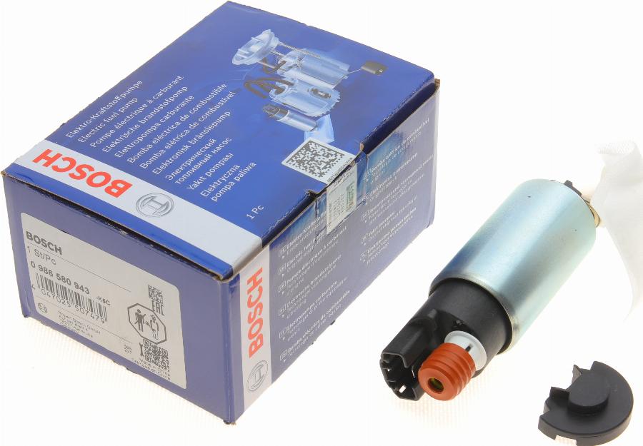 BOSCH 0 986 580 943 - Pompa combustibil aaoparts.ro