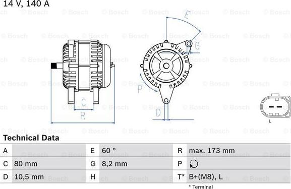 BOSCH 0 986 049 950 - Generator / Alternator aaoparts.ro