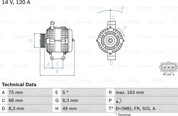 BOSCH 0 986 049 670 - Generator / Alternator aaoparts.ro