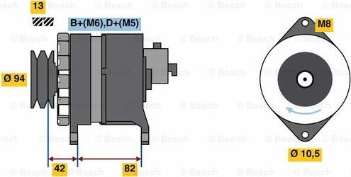BOSCH 0 986 049 850 - Generator / Alternator aaoparts.ro