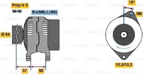 BOSCH 0 986 045 981 - Generator / Alternator aaoparts.ro