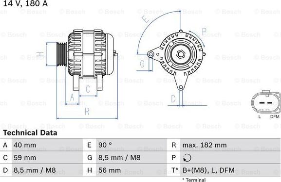 BOSCH 0 986 045 340 - Generator / Alternator aaoparts.ro