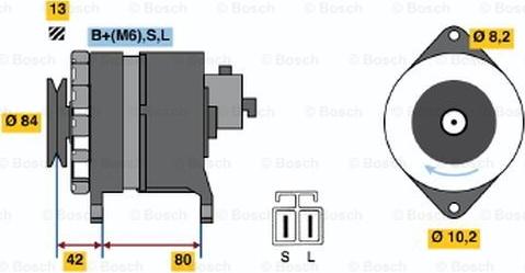 BOSCH 0 986 040 581 - Generator / Alternator aaoparts.ro