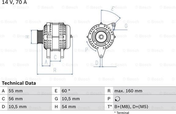 BOSCH 0 986 041 240 - Generator / Alternator aaoparts.ro