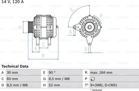 BOSCH 0 986 041 280 - Generator / Alternator aaoparts.ro