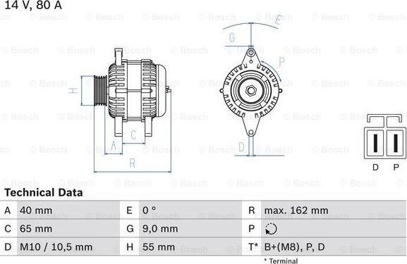 BOSCH 0 986 042 911 - Generator / Alternator aaoparts.ro