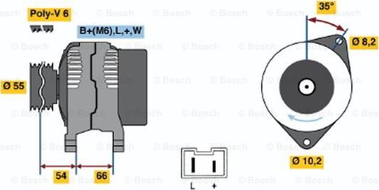 BOSCH 0 986 042 231 - Generator / Alternator aaoparts.ro