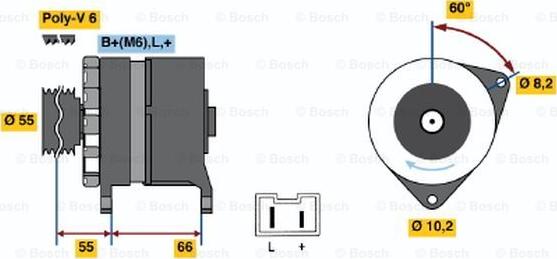 BOSCH 0 986 042 221 - Generator / Alternator aaoparts.ro