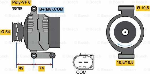 BOSCH 0 986 047 940 - Generator / Alternator aaoparts.ro