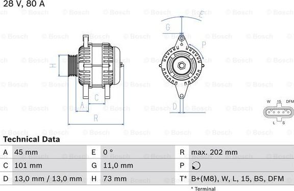 BOSCH 0 986 047 440 - Generator / Alternator aaoparts.ro