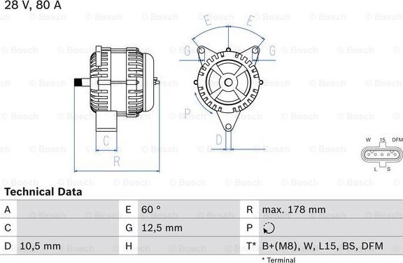 BOSCH 0 986 047 420 - Generator / Alternator aaoparts.ro