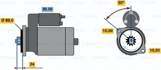 BOSCH 0 986 014 071 - Starter aaoparts.ro