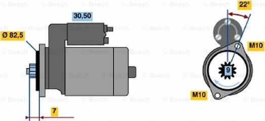 BOSCH 0 986 014 761 - Starter aaoparts.ro