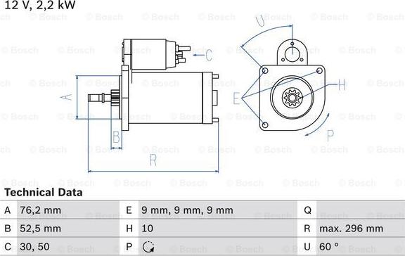 BOSCH 0 986 016 340 - Starter aaoparts.ro