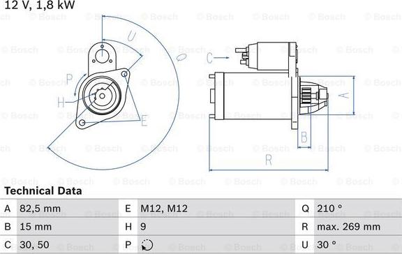 BOSCH 0 986 016 240 - Starter aaoparts.ro