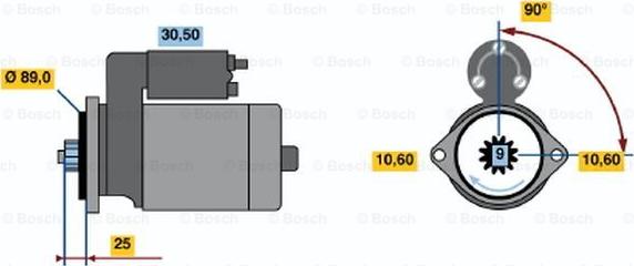 BOSCH 0 986 016 261 - Starter aaoparts.ro