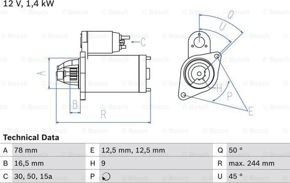 BOSCH 0 986 010 690 - Starter aaoparts.ro