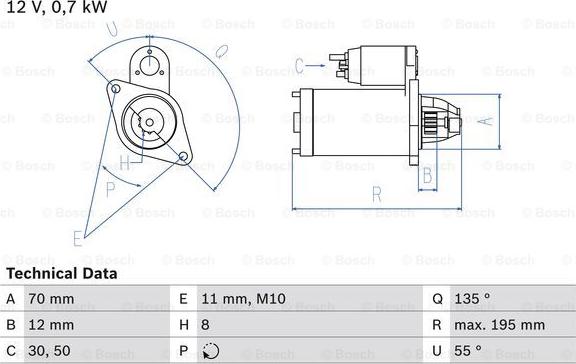 BOSCH 0 986 018 630 - Starter aaoparts.ro