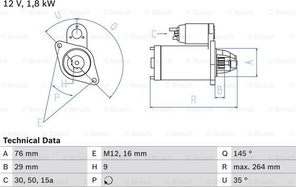 BOSCH 0 986 018 060 - Starter aaoparts.ro